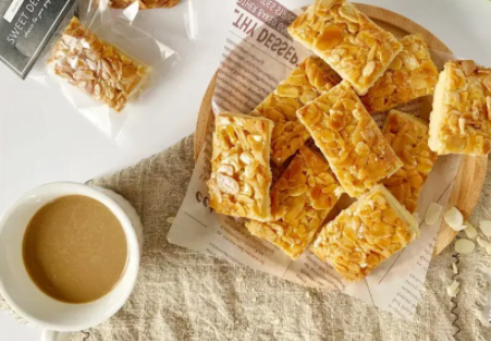 酥甜可口的焦糖杏仁酥餅，烘焙新手也能做的餅干